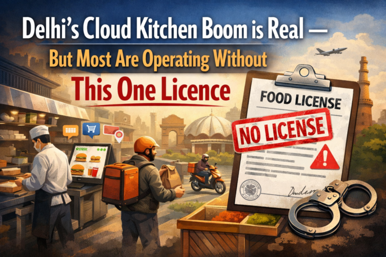 FSSAI licence Delhi cloud kitchen