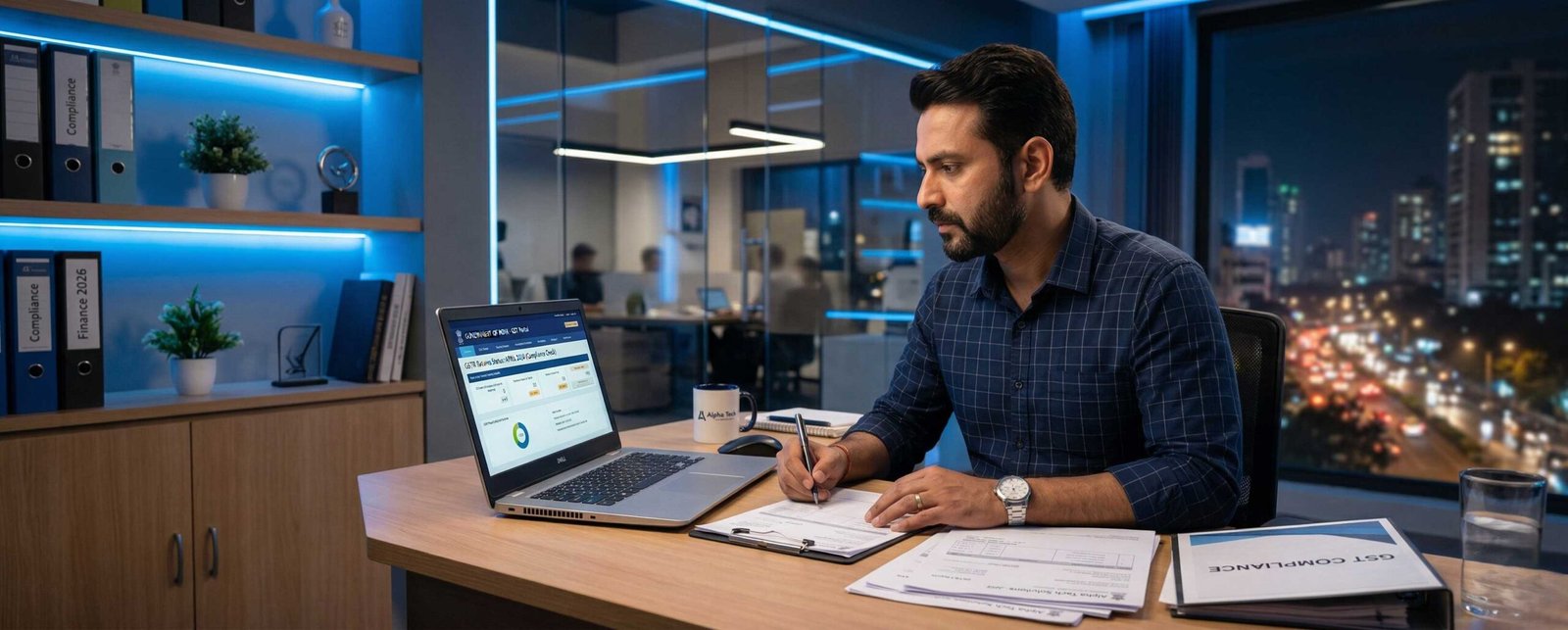 GST changes April 2026 — business owner reviewing e-invoicing and LUT filing requirements