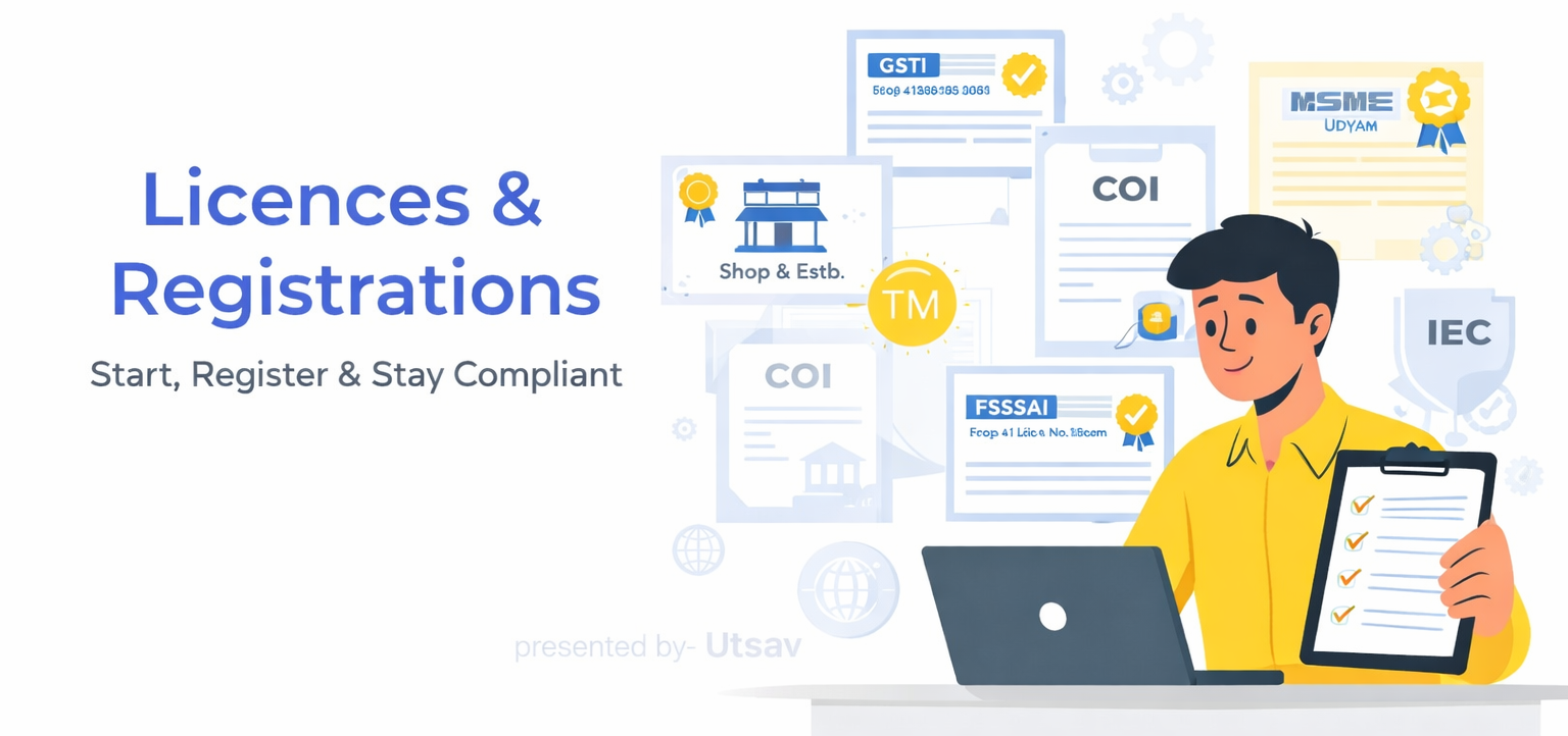 Complete guide to mandatory business licenses and registrations in India for SMEs