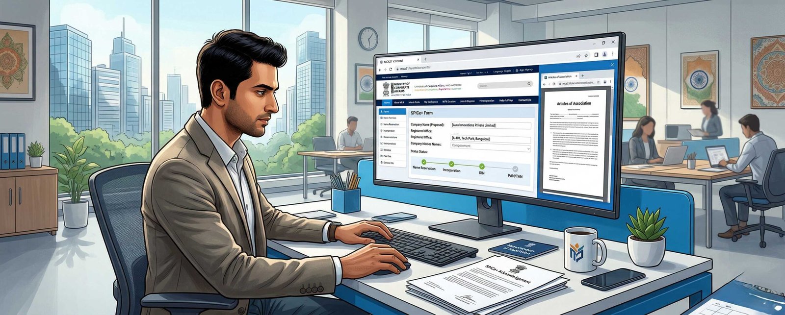 Indian SME owner completing Udyam MSME Registration 2026 online