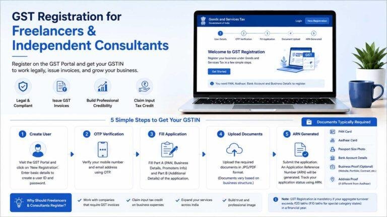 GST Registration for Freelancers & Independent Consultants