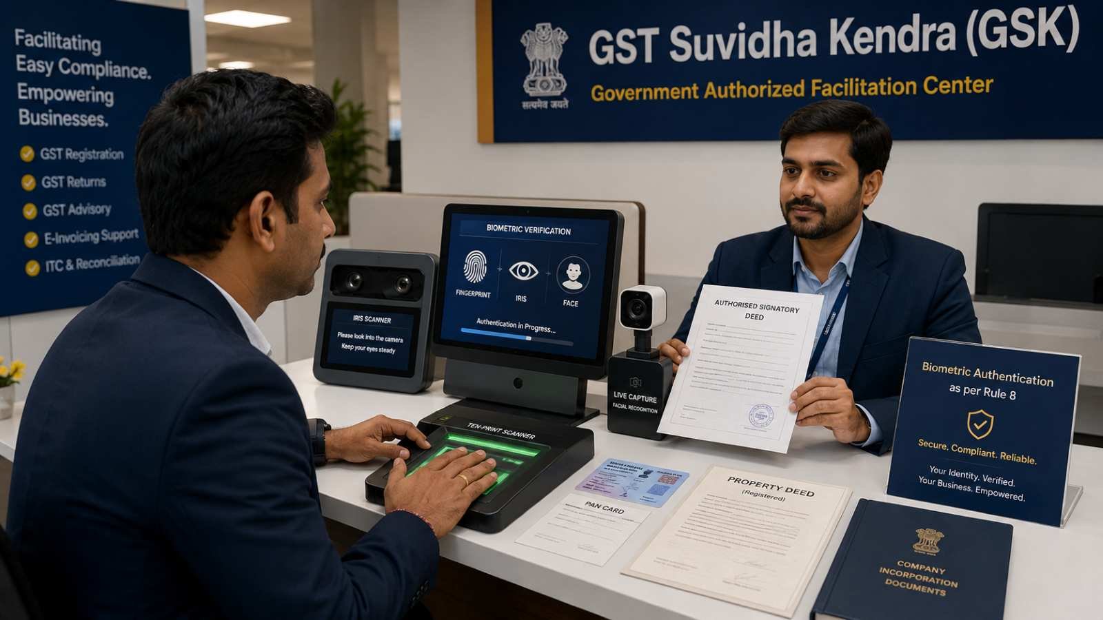 GST Registration Guide Biometric Verification Phase