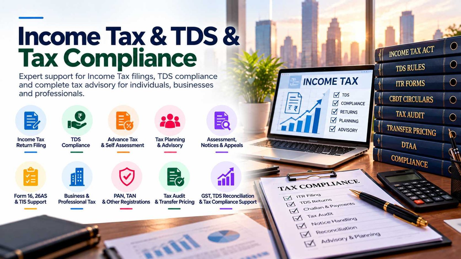 Income Tax & TDS & Tax Compliance
